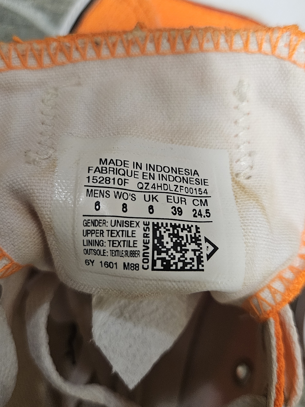 Converse NEON Orange Low Top Sneakers - Picture 3 of 9